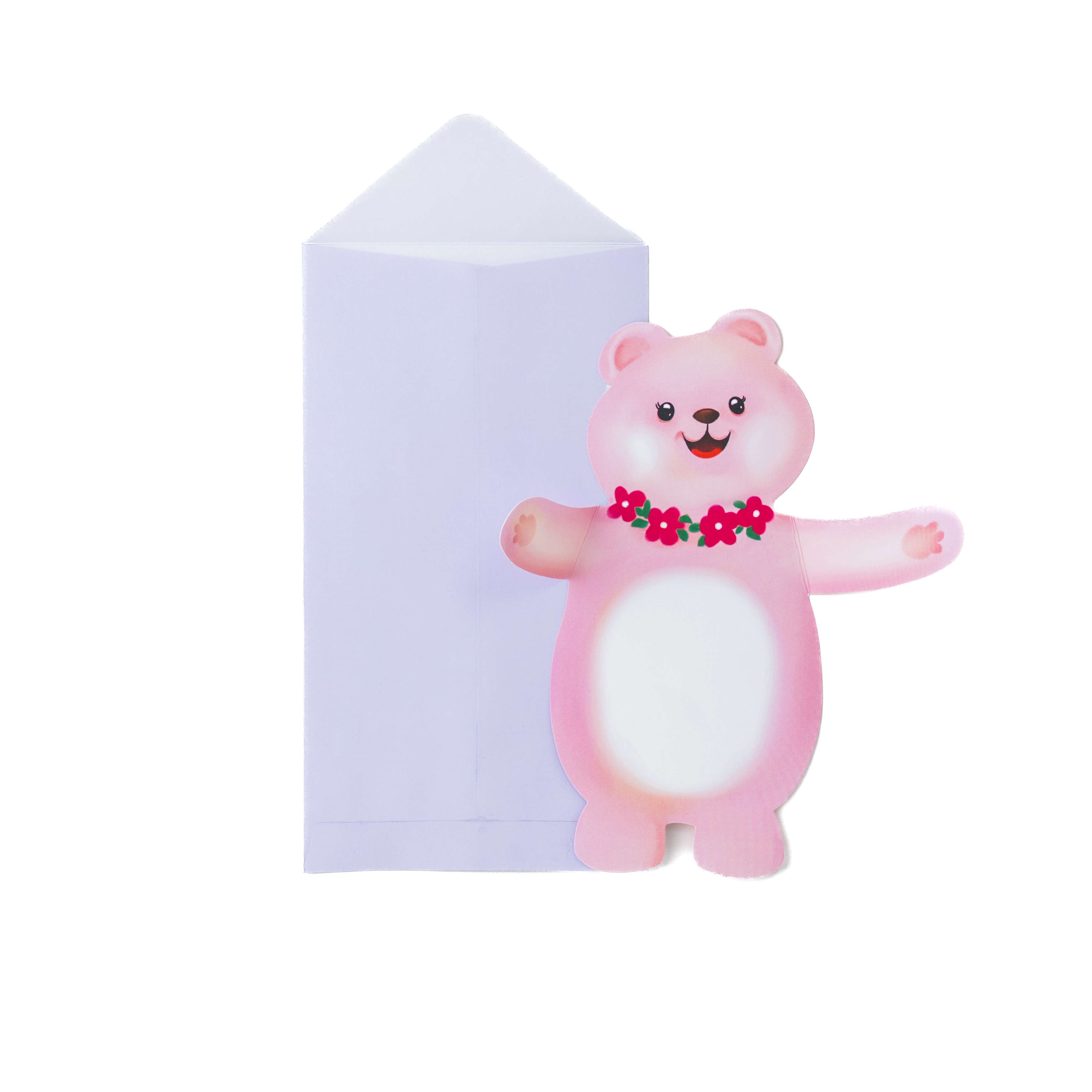 Pink Bear Hug Card - Image 2