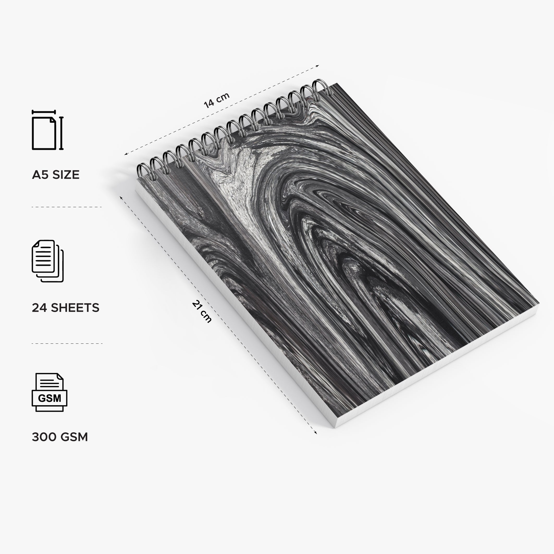 Watercolour Book 300 GSM - Charcoal Arc - Image 4