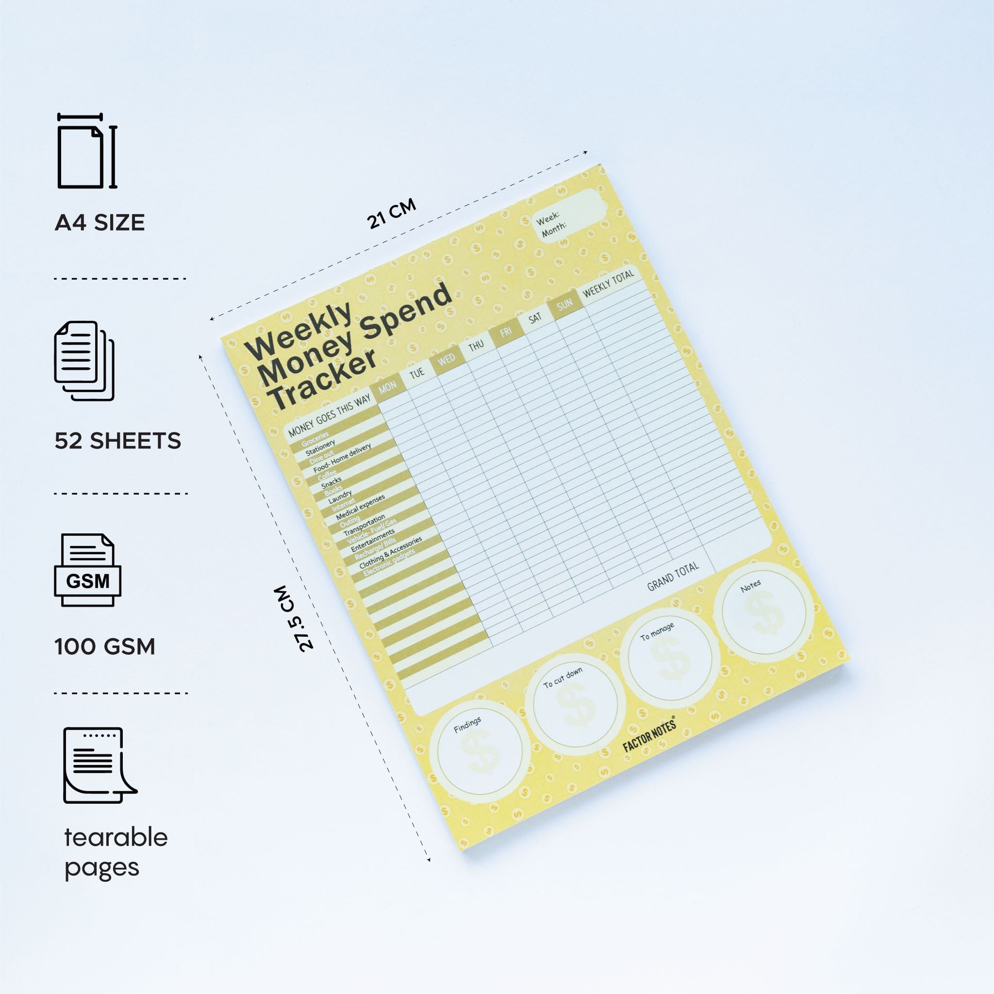 Weekly Money Spend Tracker