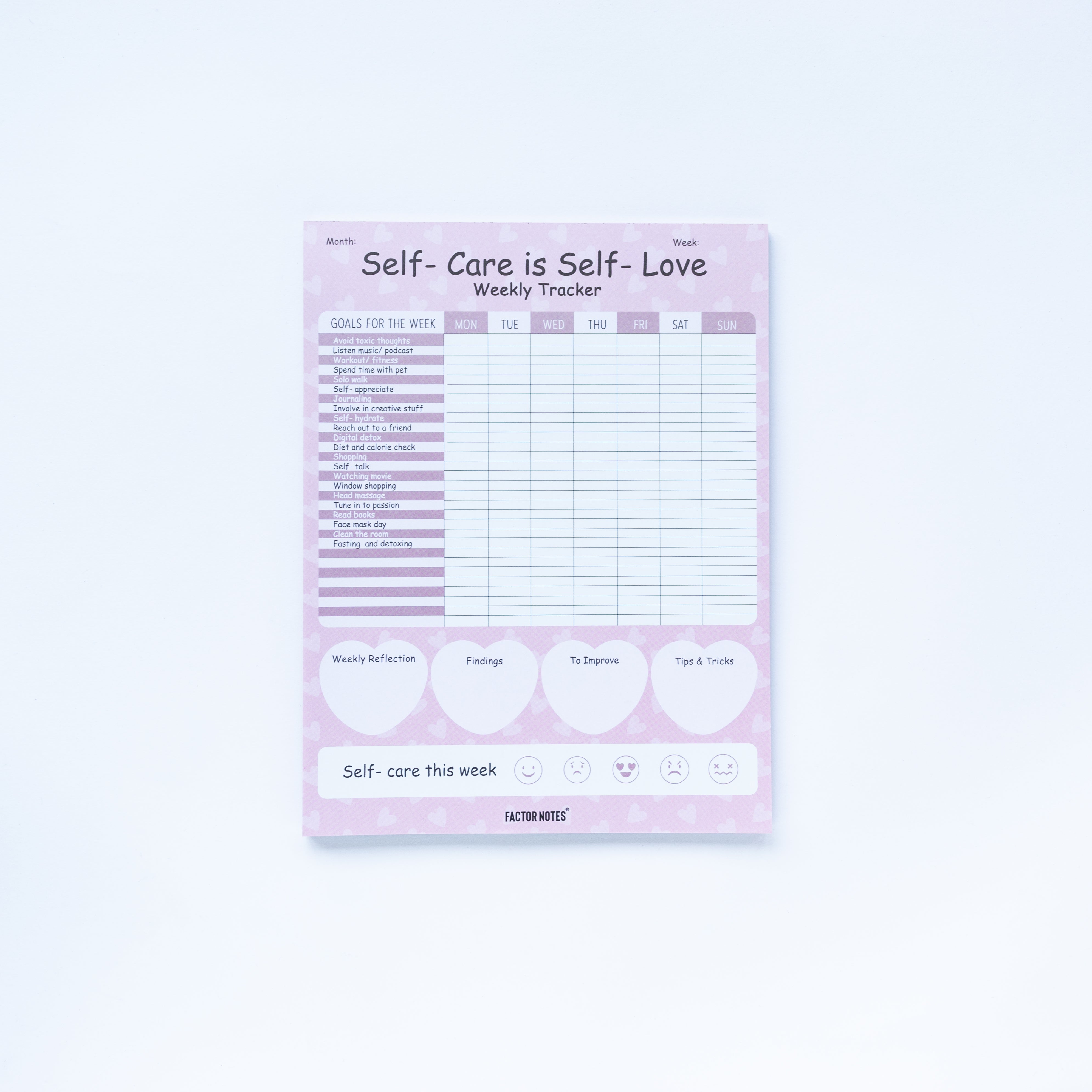 SELF CARE - Weekly Tracker - Image 2