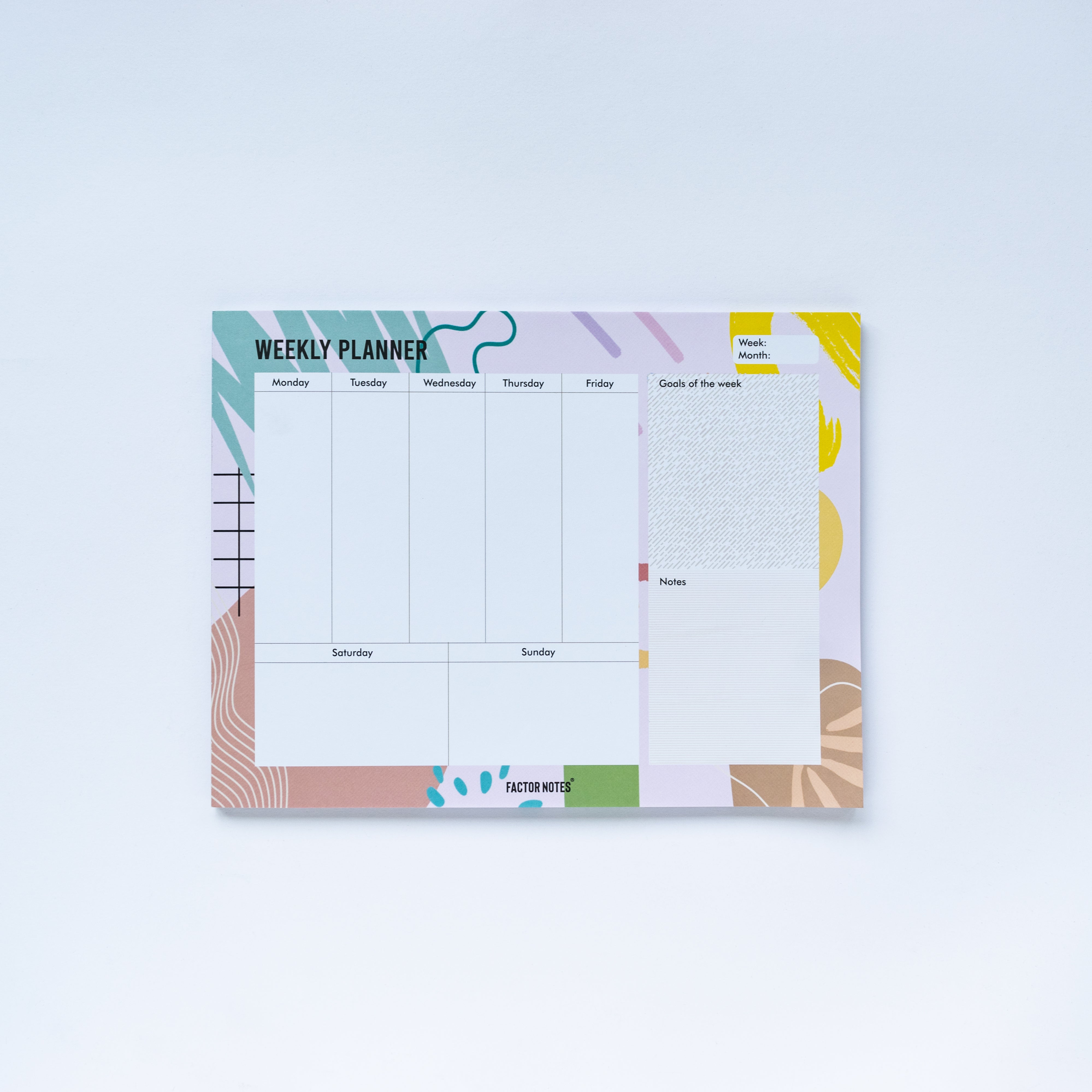WEEKLY PLANNER- Undated Tear-Off Desk Pad - Image 2