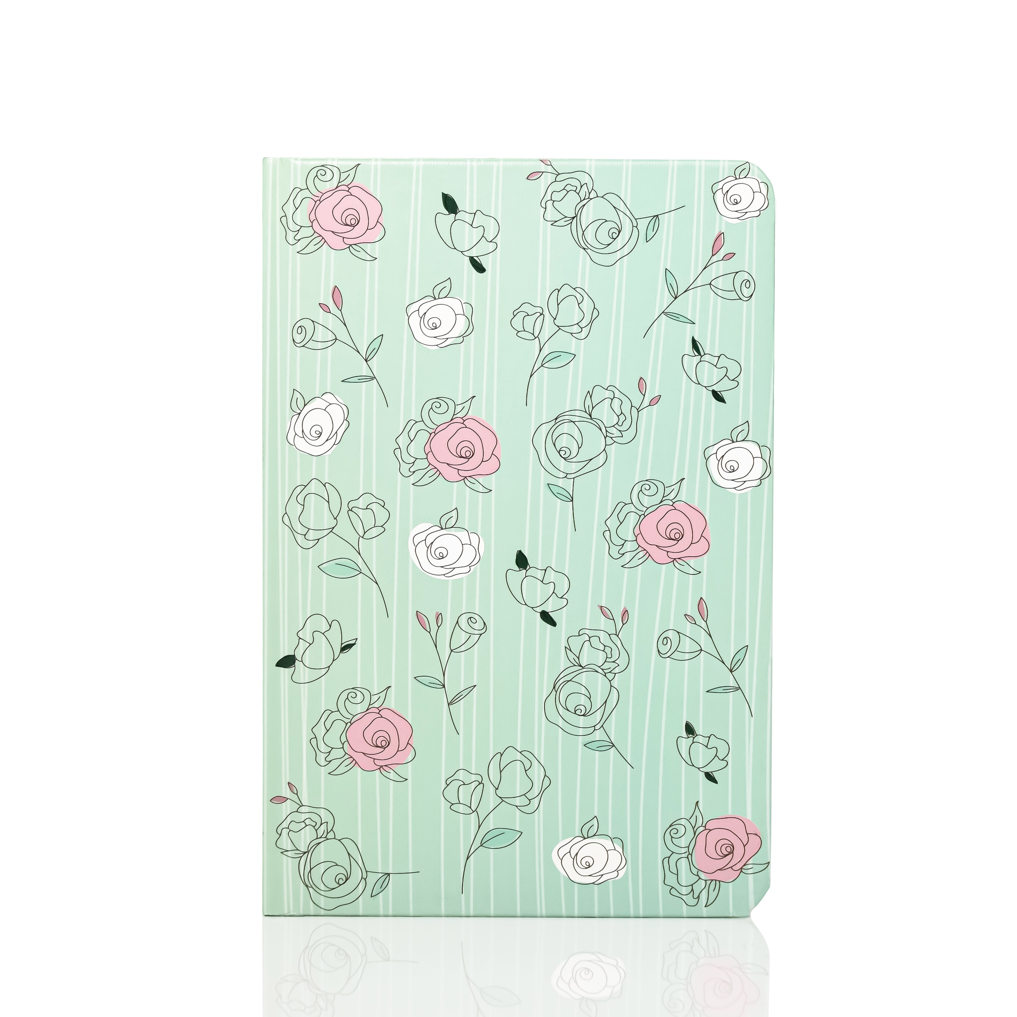 The Pastel Mint Roses - Designer Hard Cover Notebook - Image 9