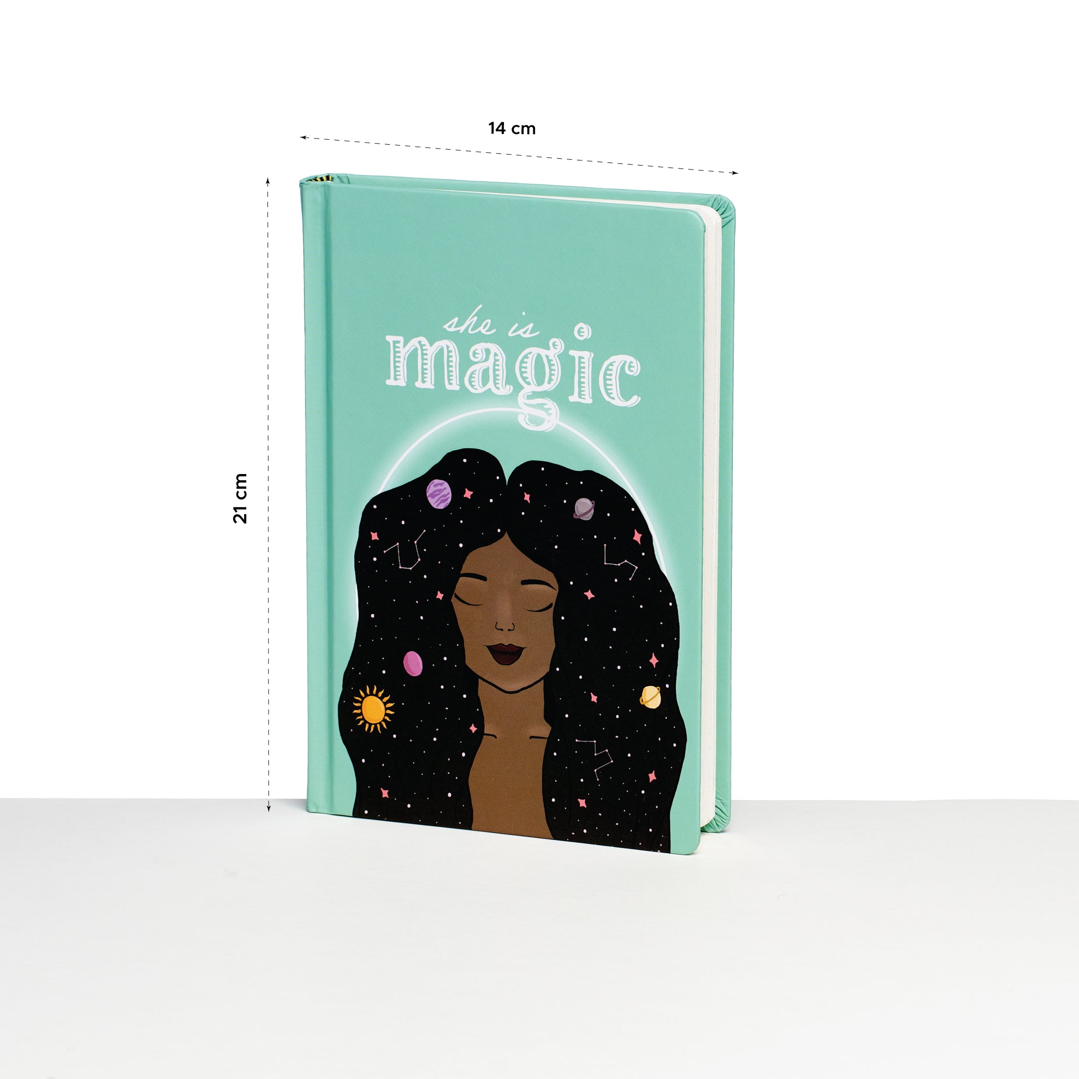 She is Magic - Designer Hard Cover Notebook - Image 2