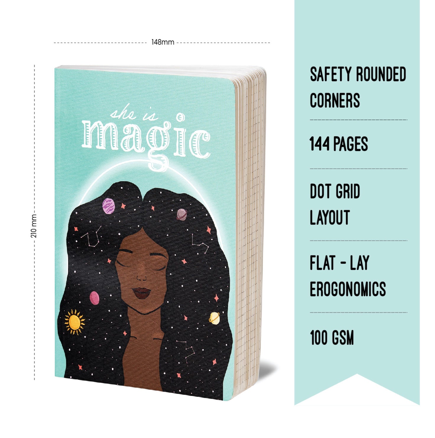 She is Magic: Plain Notebook - Image 2