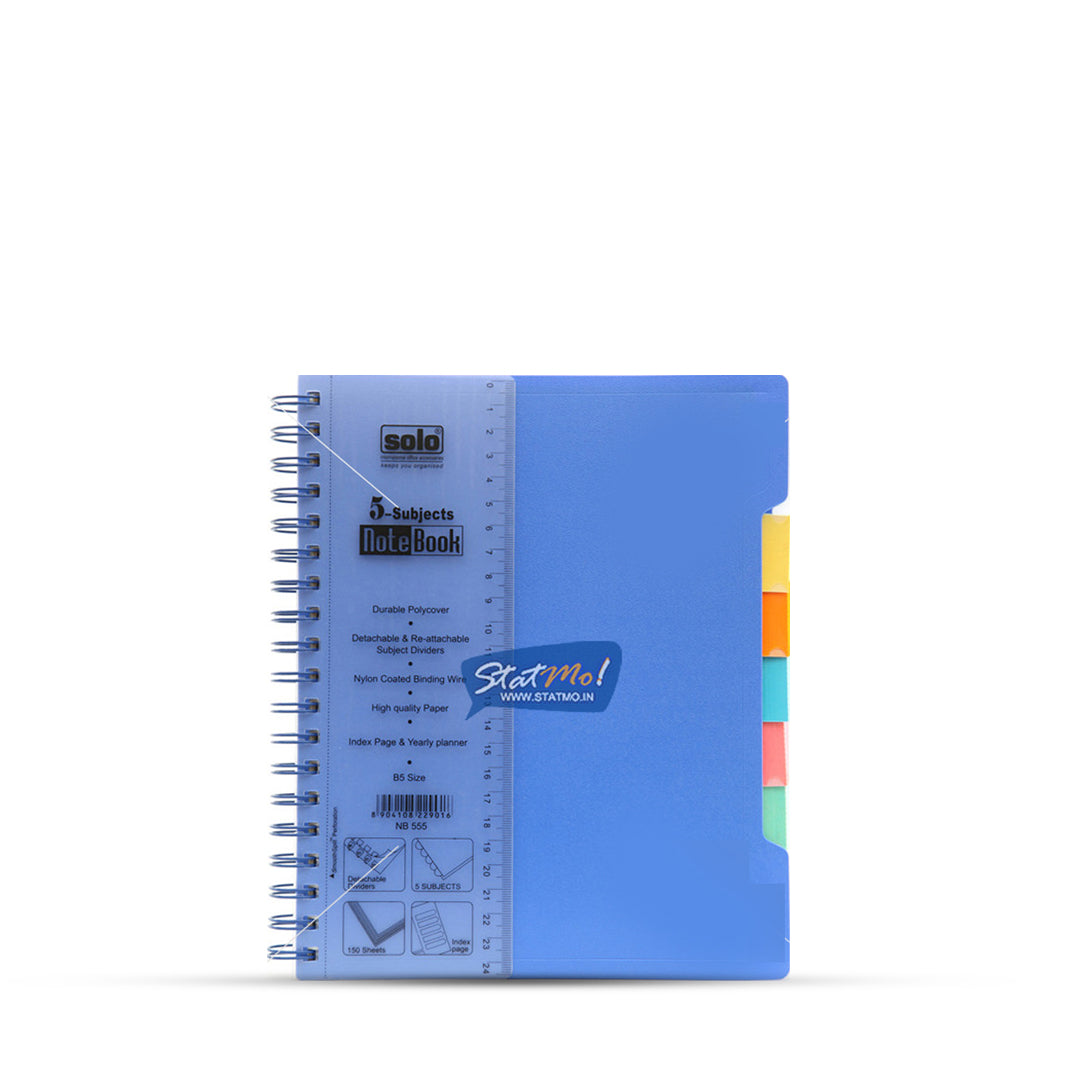 Solo B5 Five Subject Notebook - Image 2