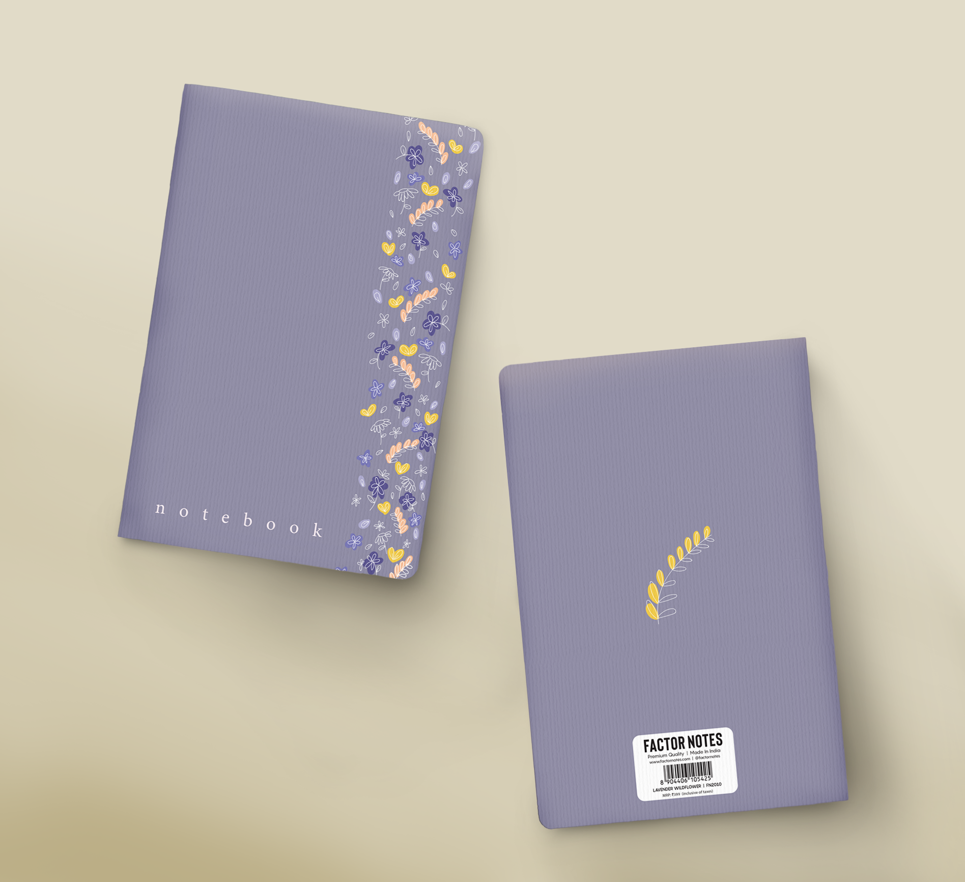 The Lavender Wildflower: Plain Notebook - Image 2
