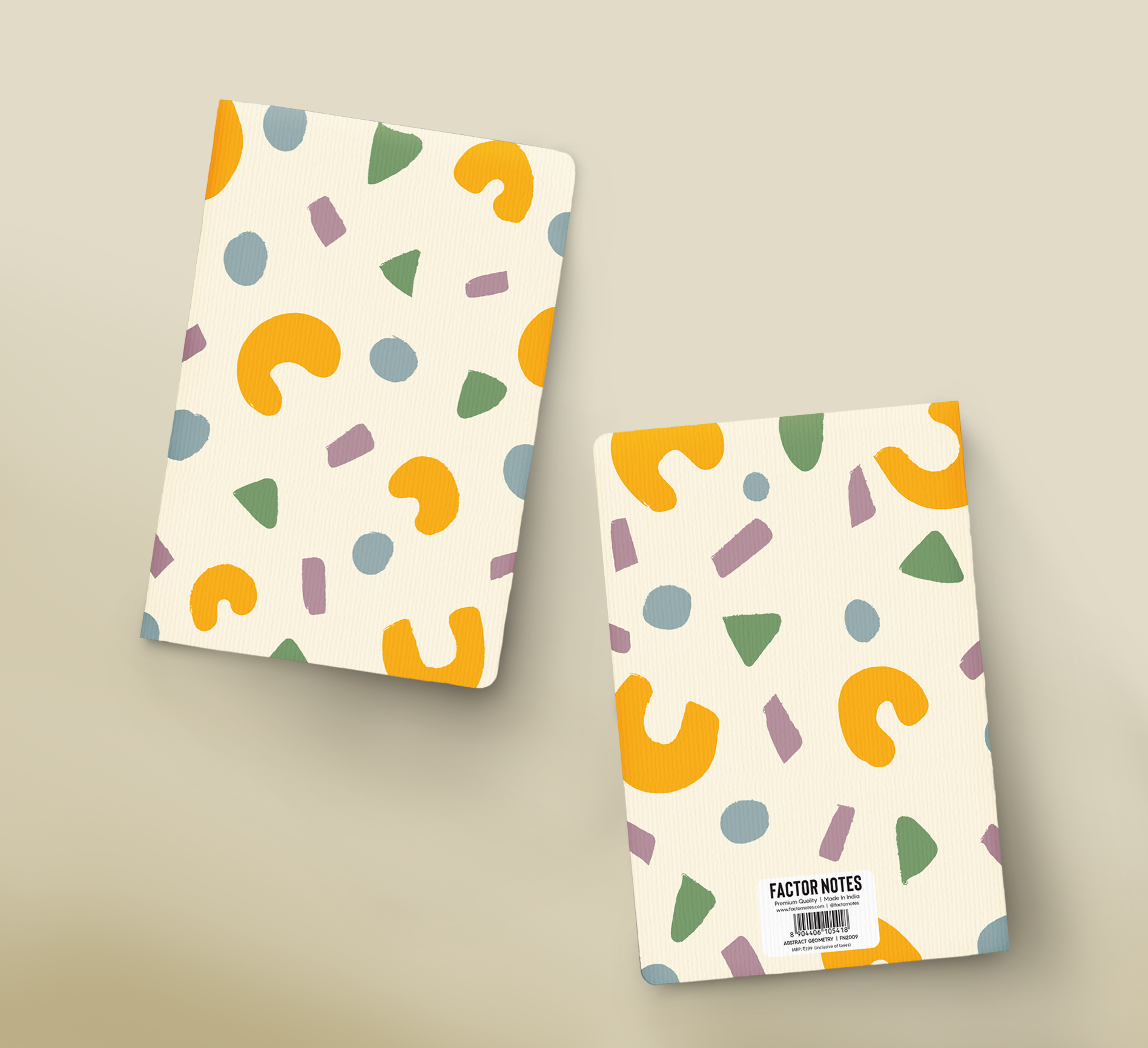 The Beige Abstract: Plain Notebook - Image 2