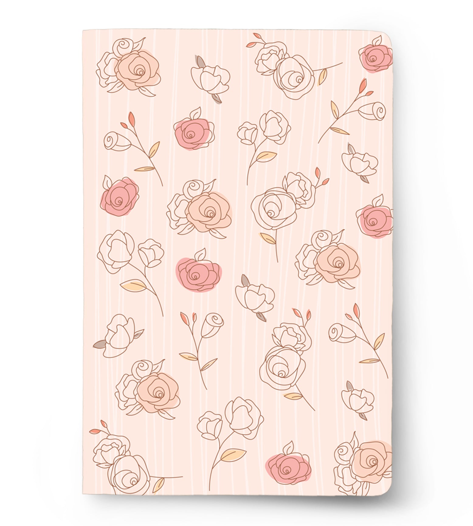The Pastel Pink Roses: Plain Notebook