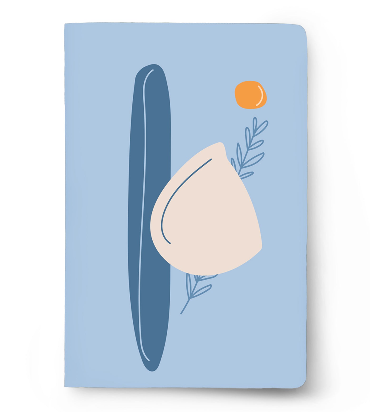 The Blue Sunset: Plain Notebook