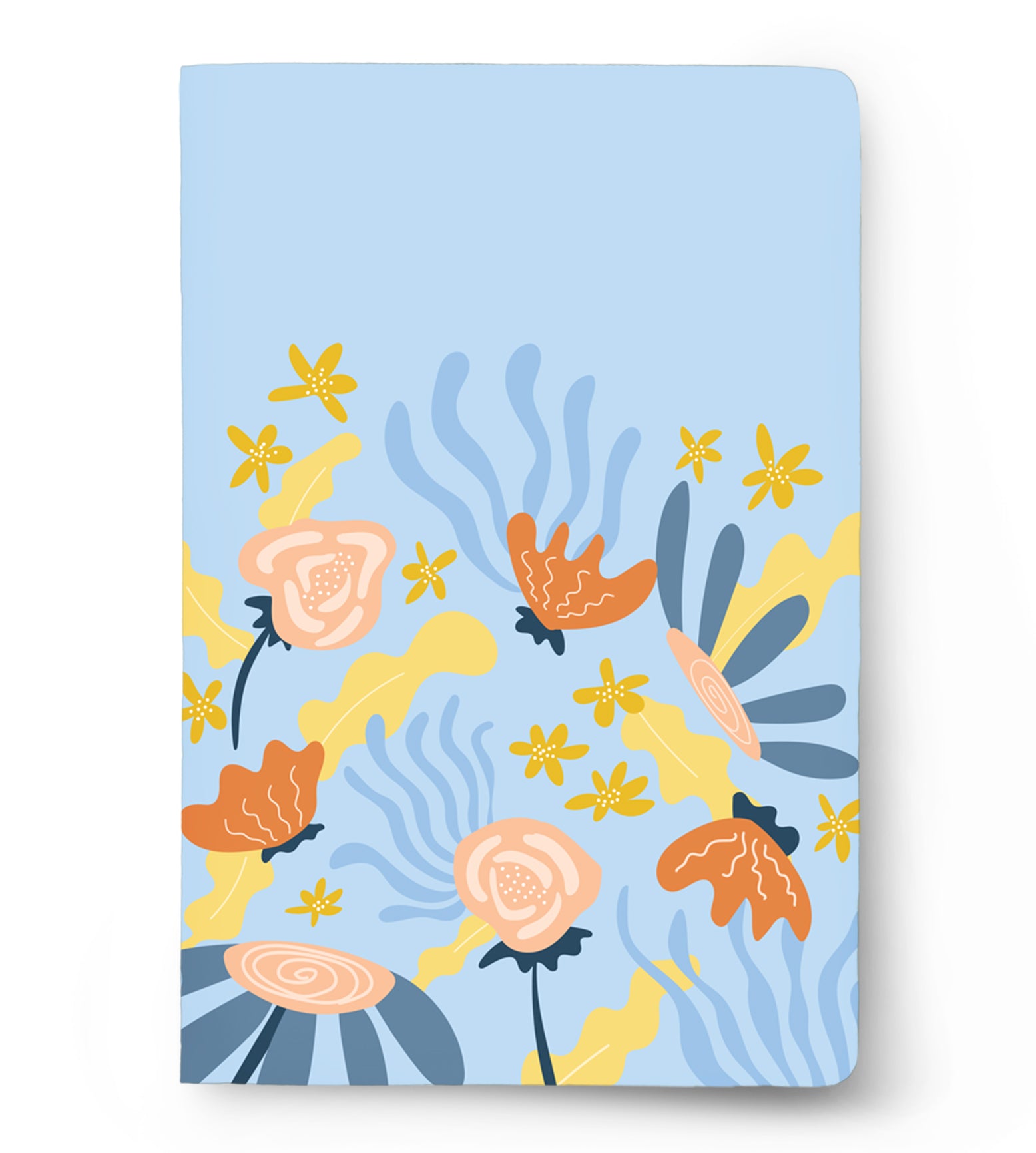 The Blue Blossom: Plain Notebook