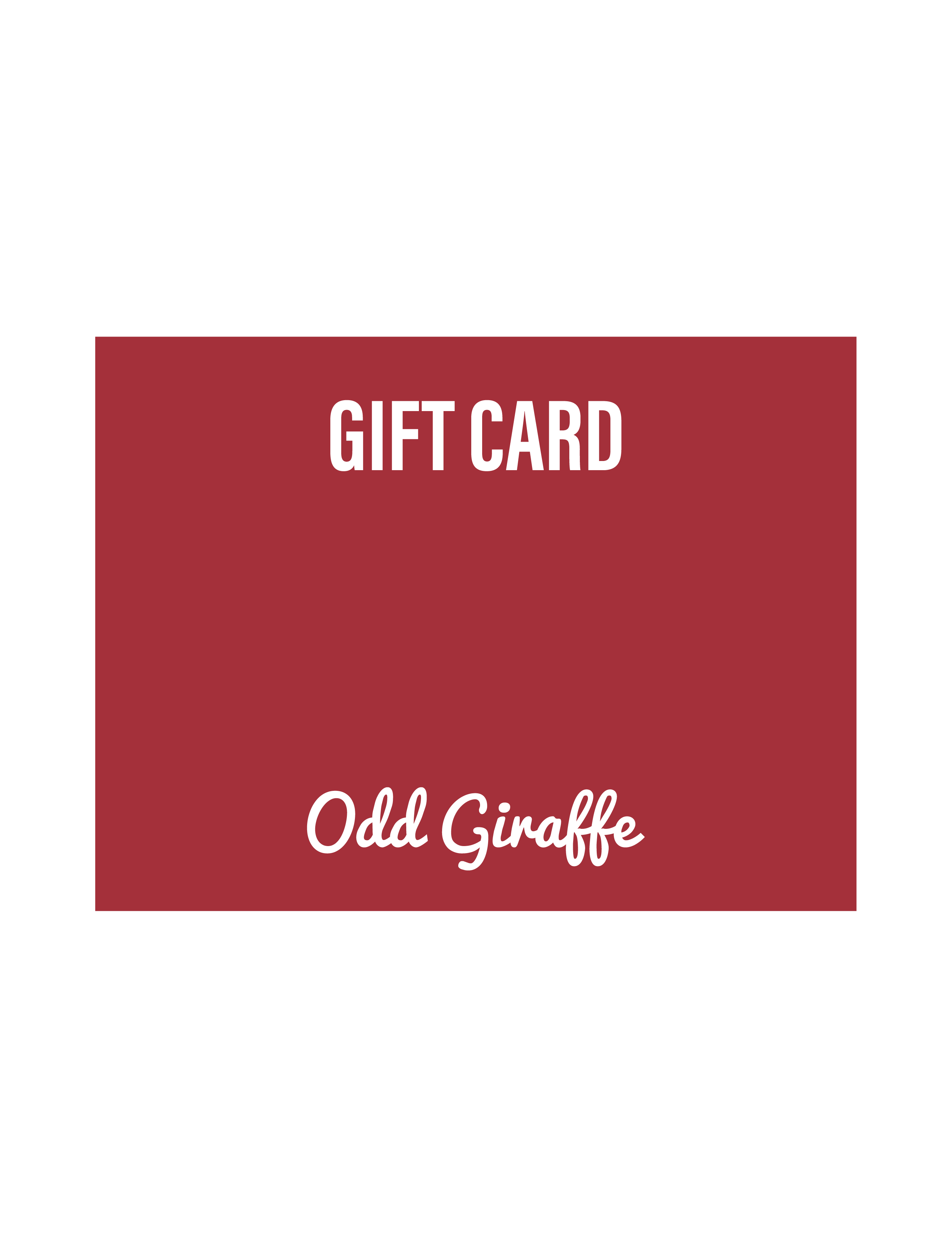 E-Gift Card Odd Giraffe