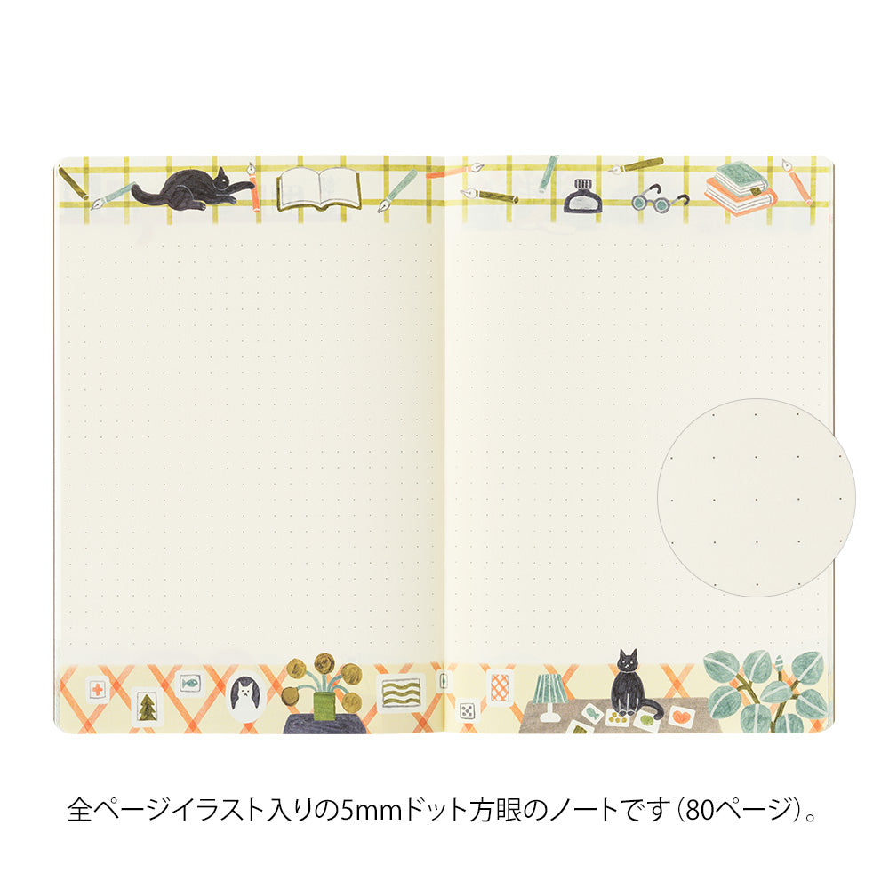 MIDORI Yuru Log Notebook (B6) Cat - Image 5