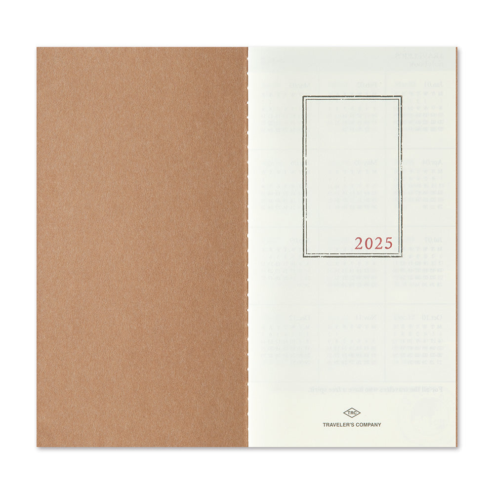 TRAVELER'S notebook Refill 2025 Monthly - Image 3