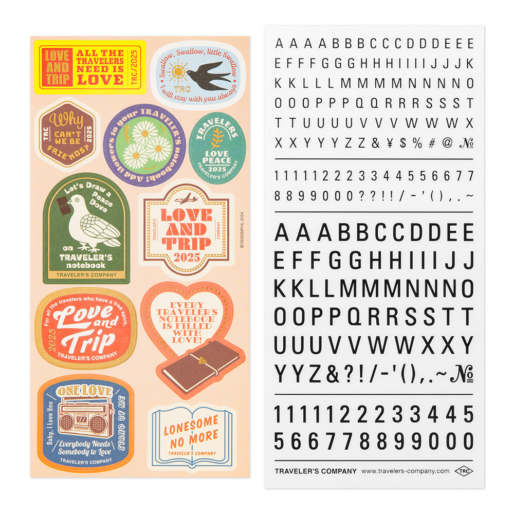 TRAVELER'S notebook Customized Sticker Set for Diary 2025 - Image 2