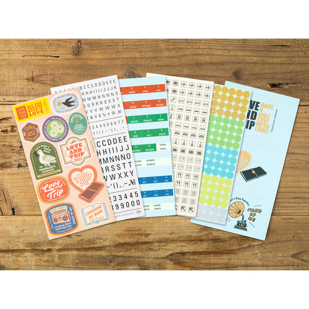 TRAVELER'S notebook Customized Sticker Set for Diary 2025 - Image 8