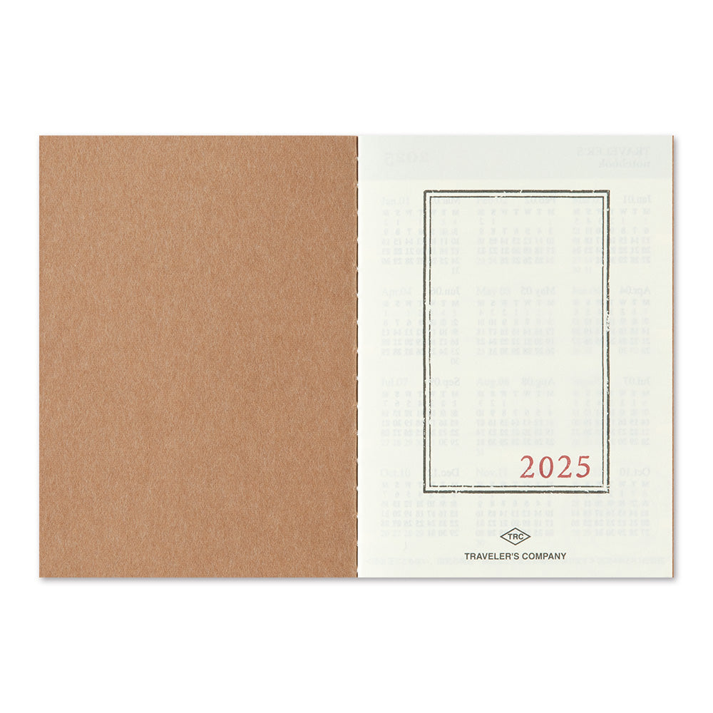 TRAVELER'S notebook Passport Size Refill 2025 Monthly - Image 3