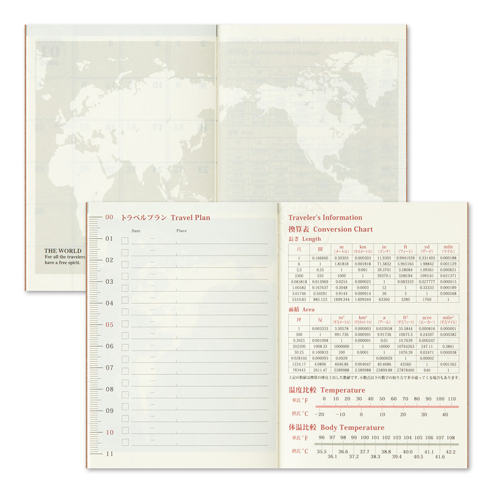 TRAVELER'S notebook Passport Size Refill 2025 Monthly - Image 6