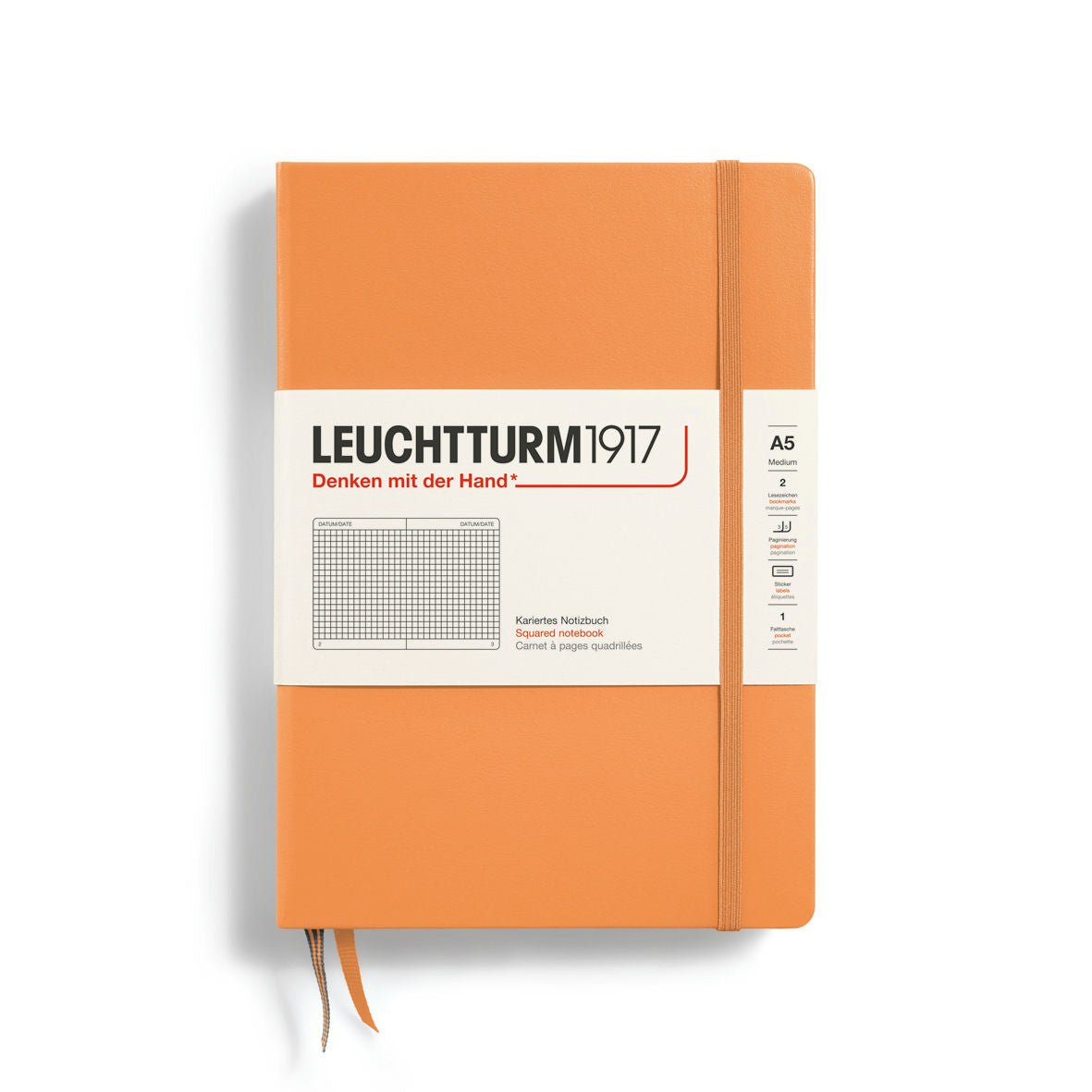 Leuchtturm Hardcover A5 Grid Notebook