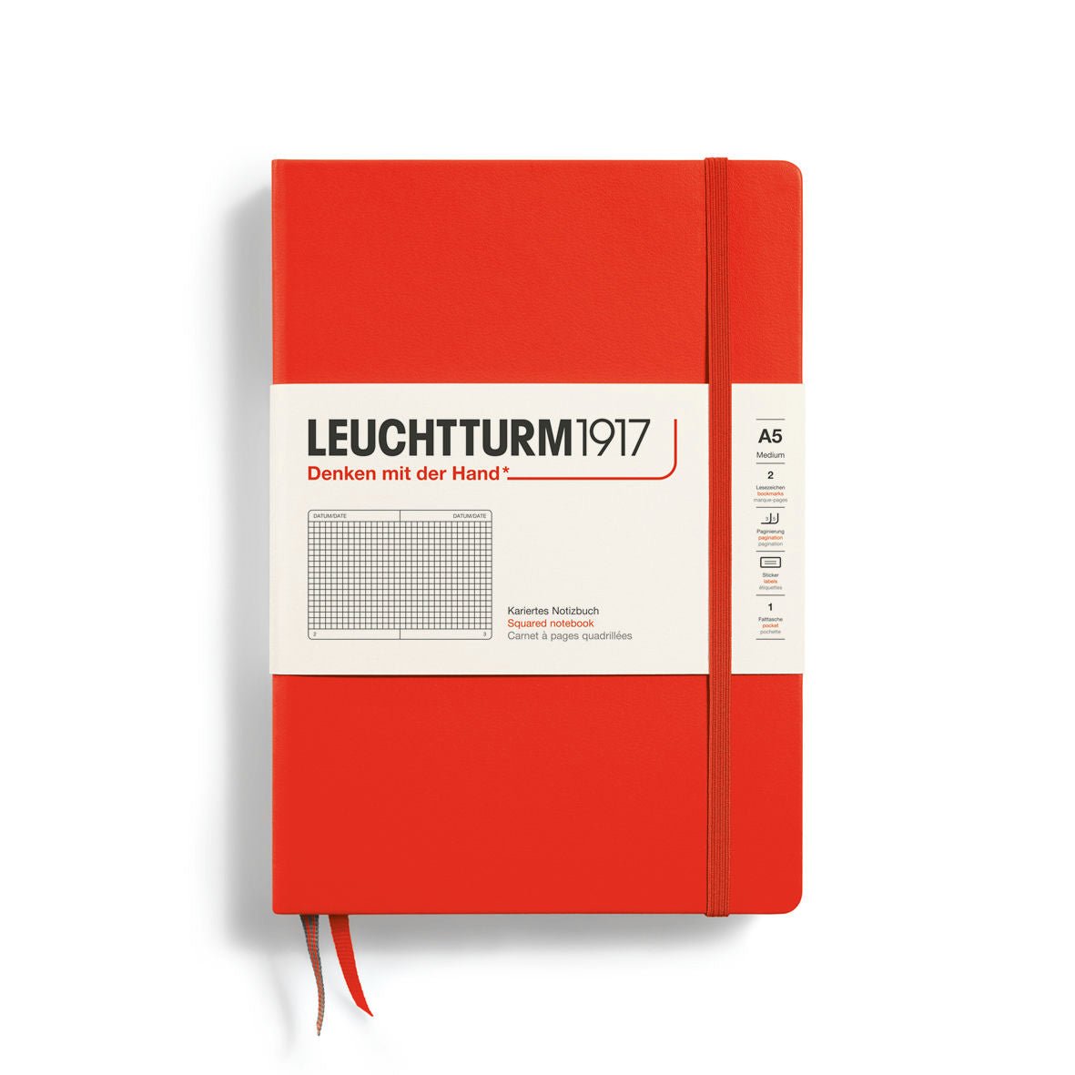 Leuchtturm Hardcover A5 Grid Notebook - Image 2
