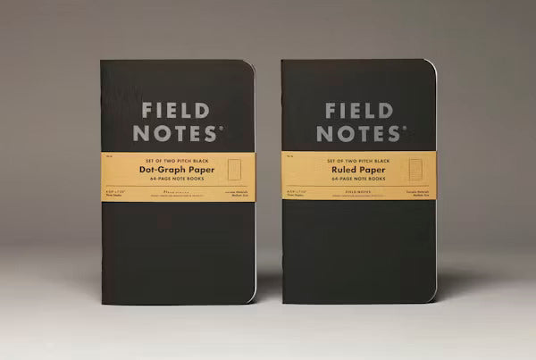 Field Notes: 2 PACK PITCH BLACK BOOK (DOT GRAPH) - Image 4