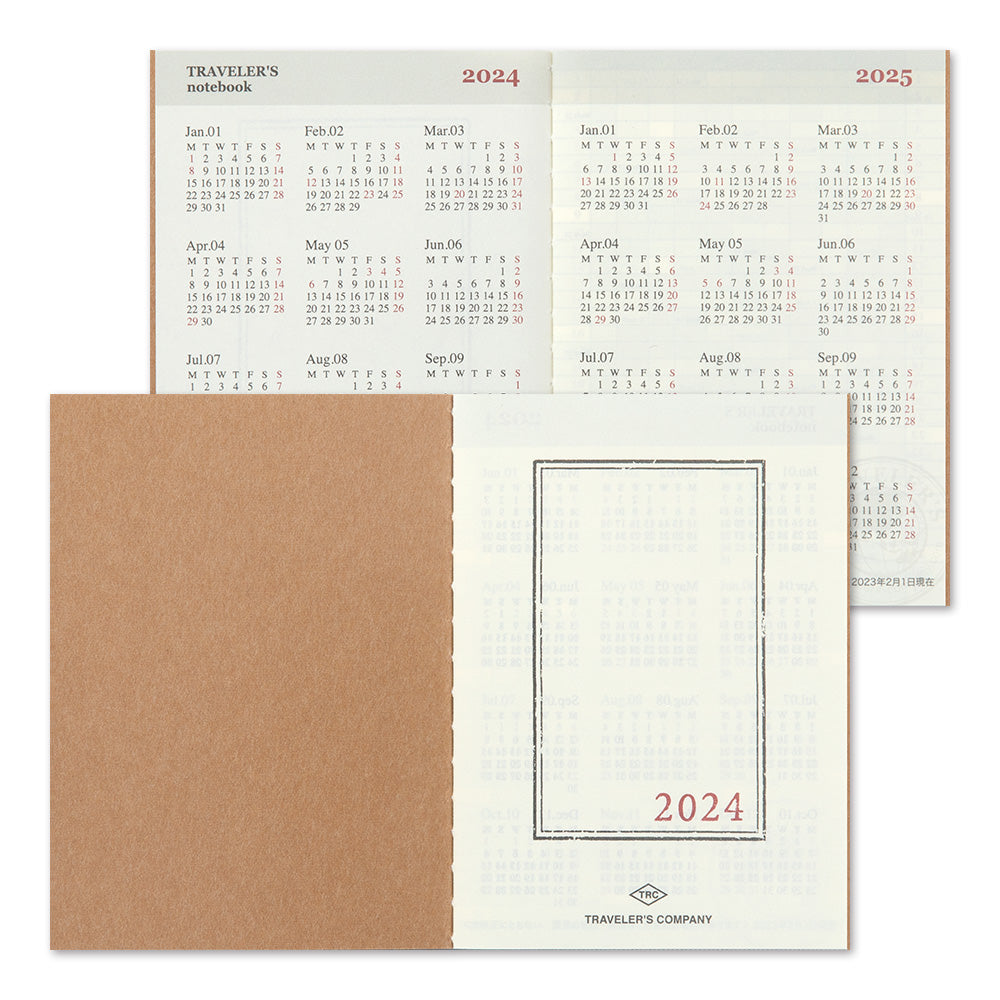 TRAVELER'S notebook Passport Size Refill 2024 Monthly - Image 3
