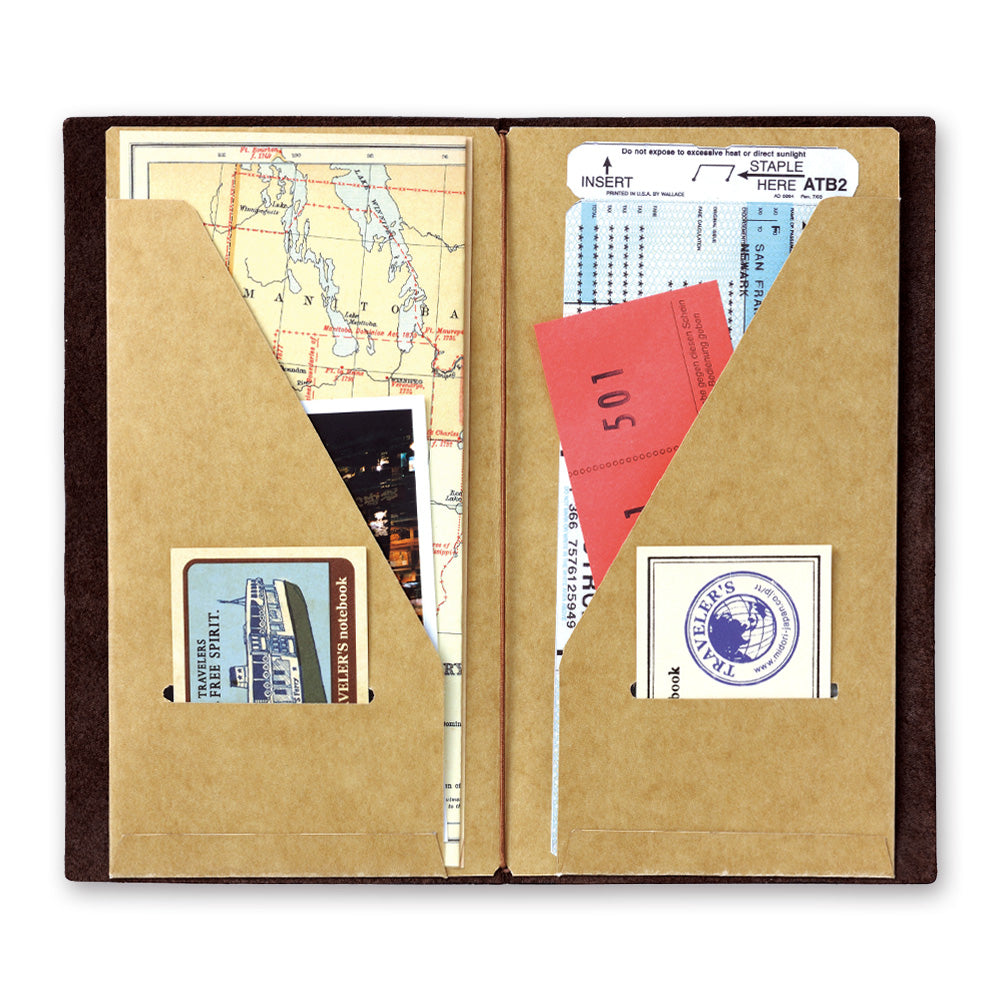 TRAVELER'S notebook Refill Kraft Paper Folder 020 - Image 4