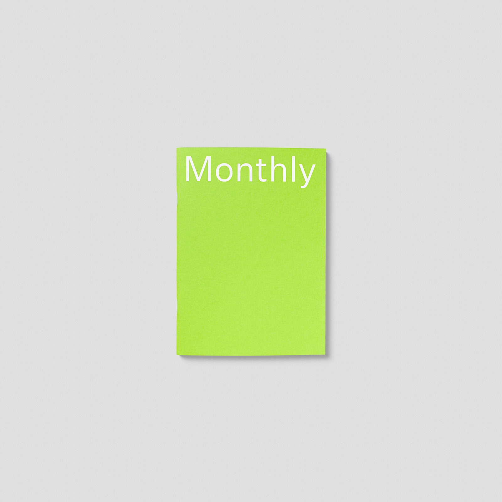 Undated Planner Monthly Paper Notebook