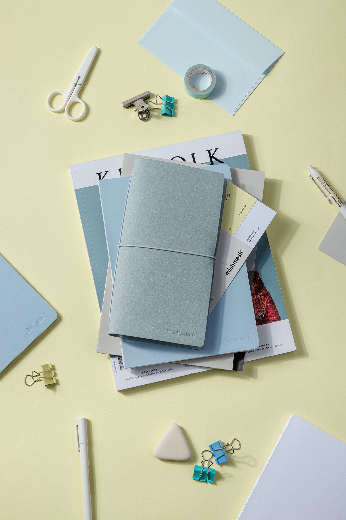 Log Cover Sky Grey Leather Cover - Image 14