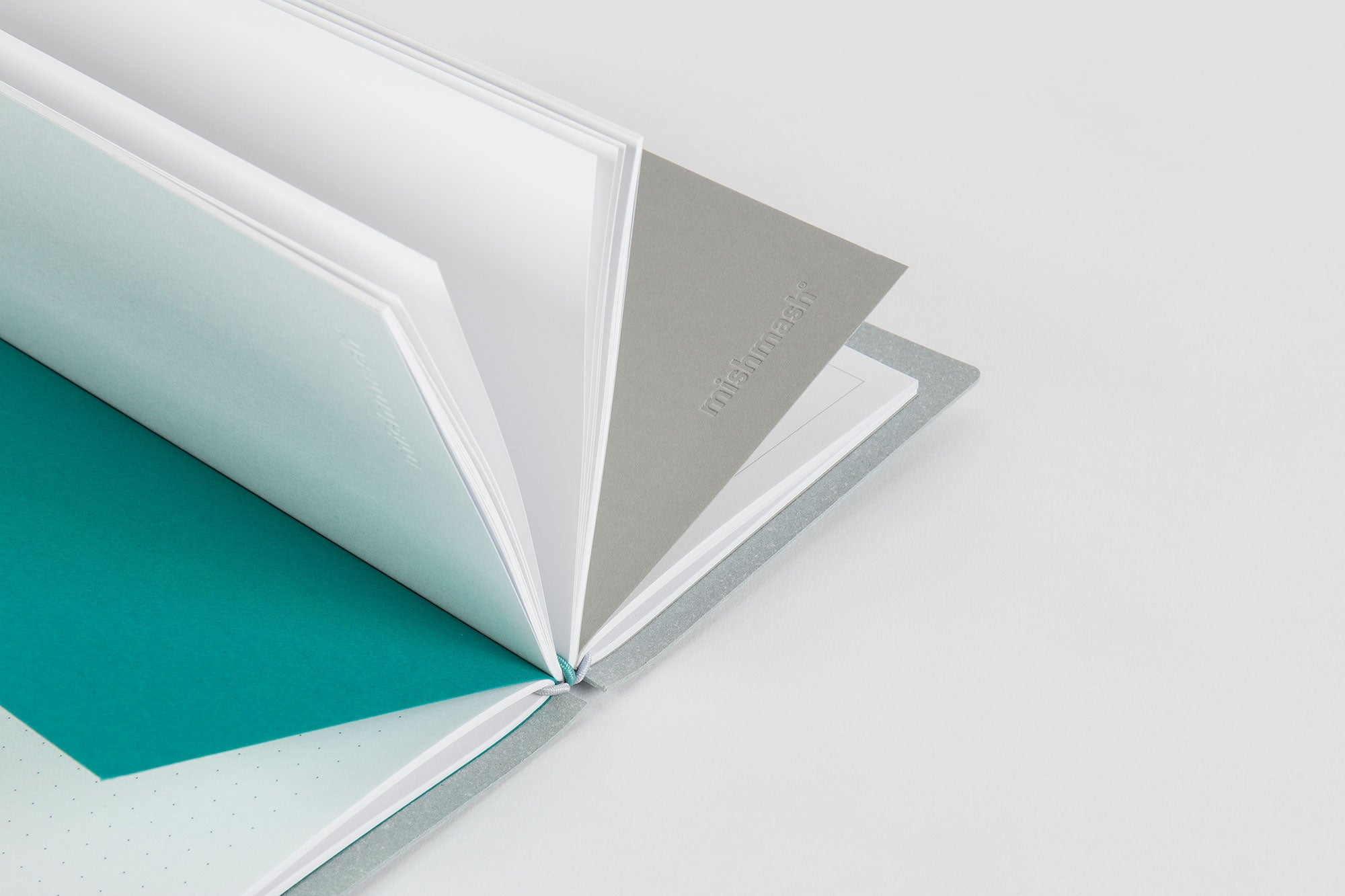 Log Cover Sky Grey Leather Cover - Image 8