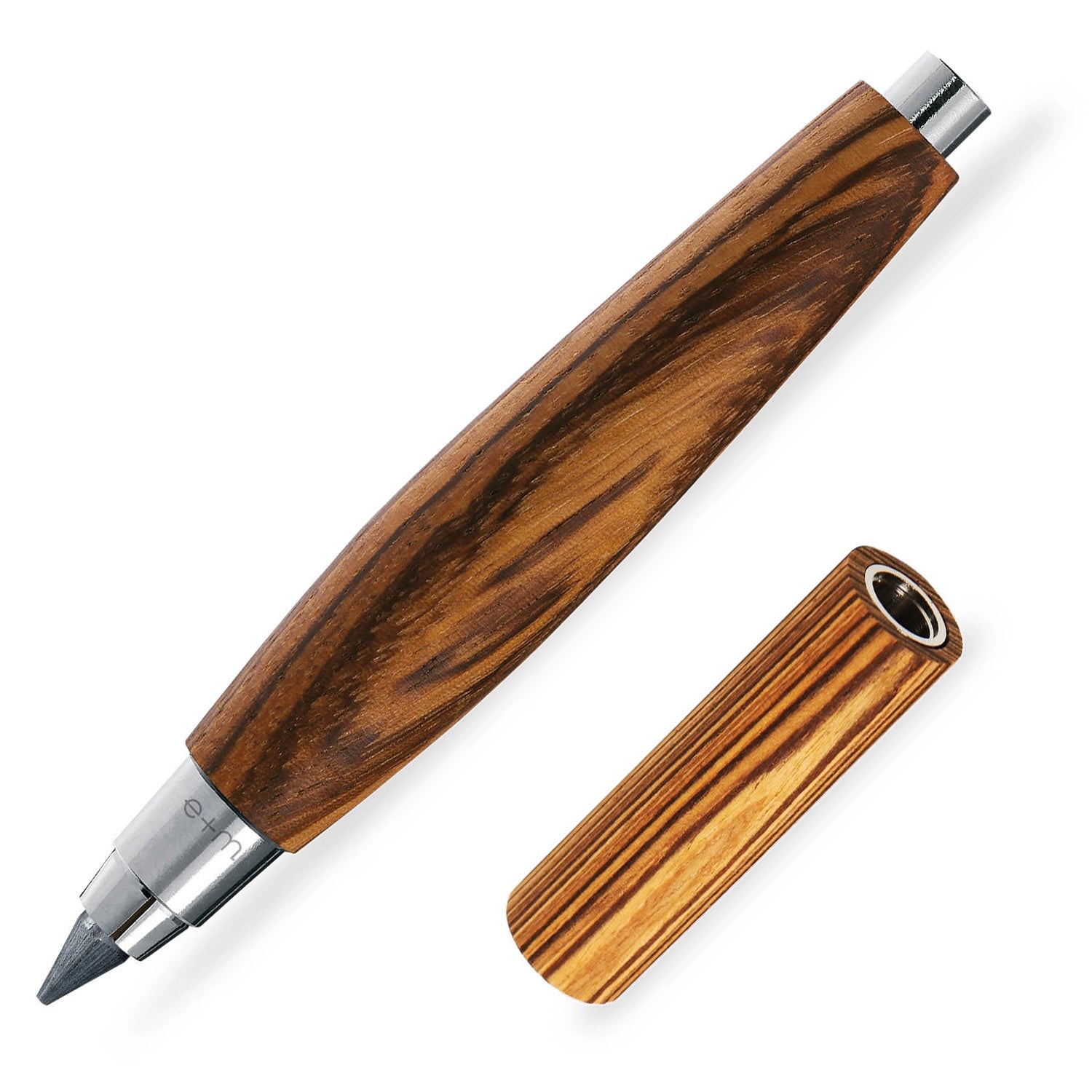 Sketch Clutch Pencil 5.5mm + Stick Pencil Sharpener - Zebrano Wood