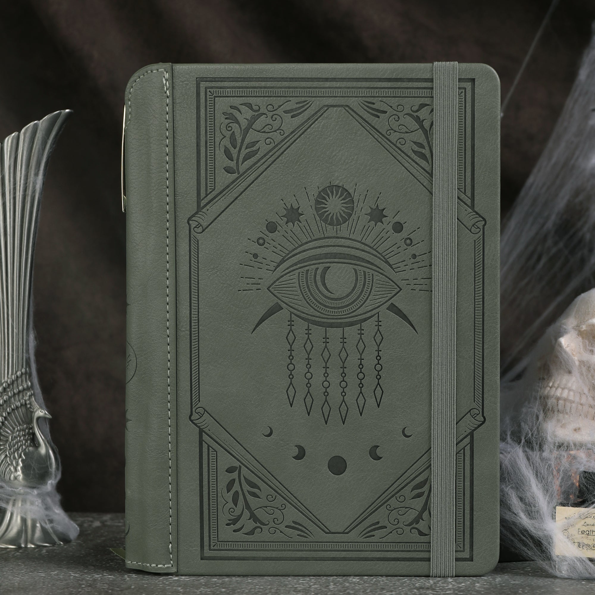 A5 Evil Eye Lined Notebook - Green - Image 4