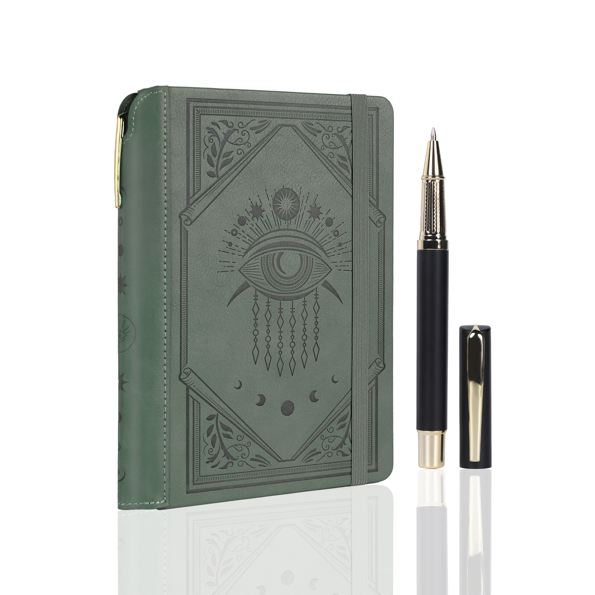 A5 Evil Eye Lined Notebook - Green - Image 7