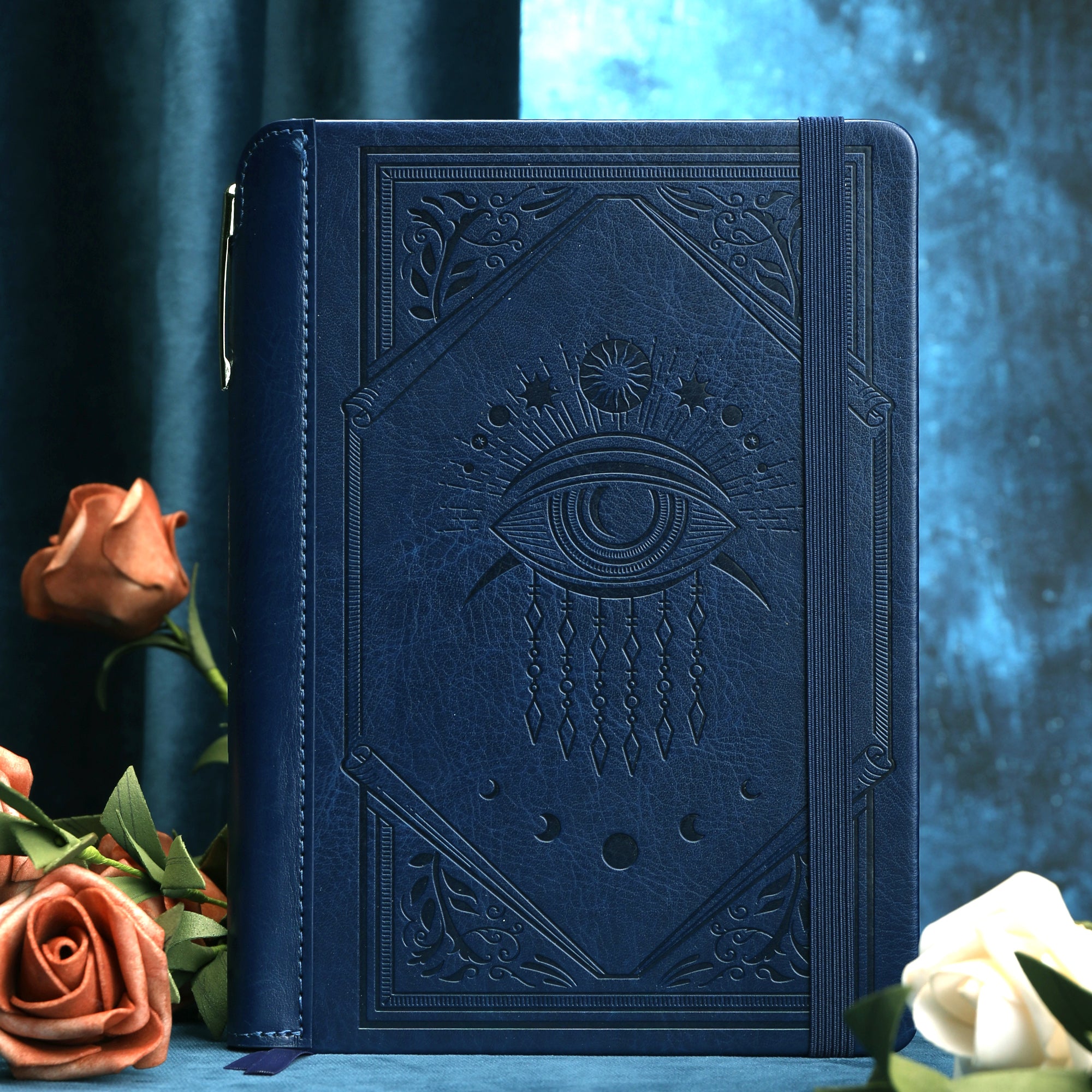 A5 Evil Eye Lined Notebook - Navy - Image 4