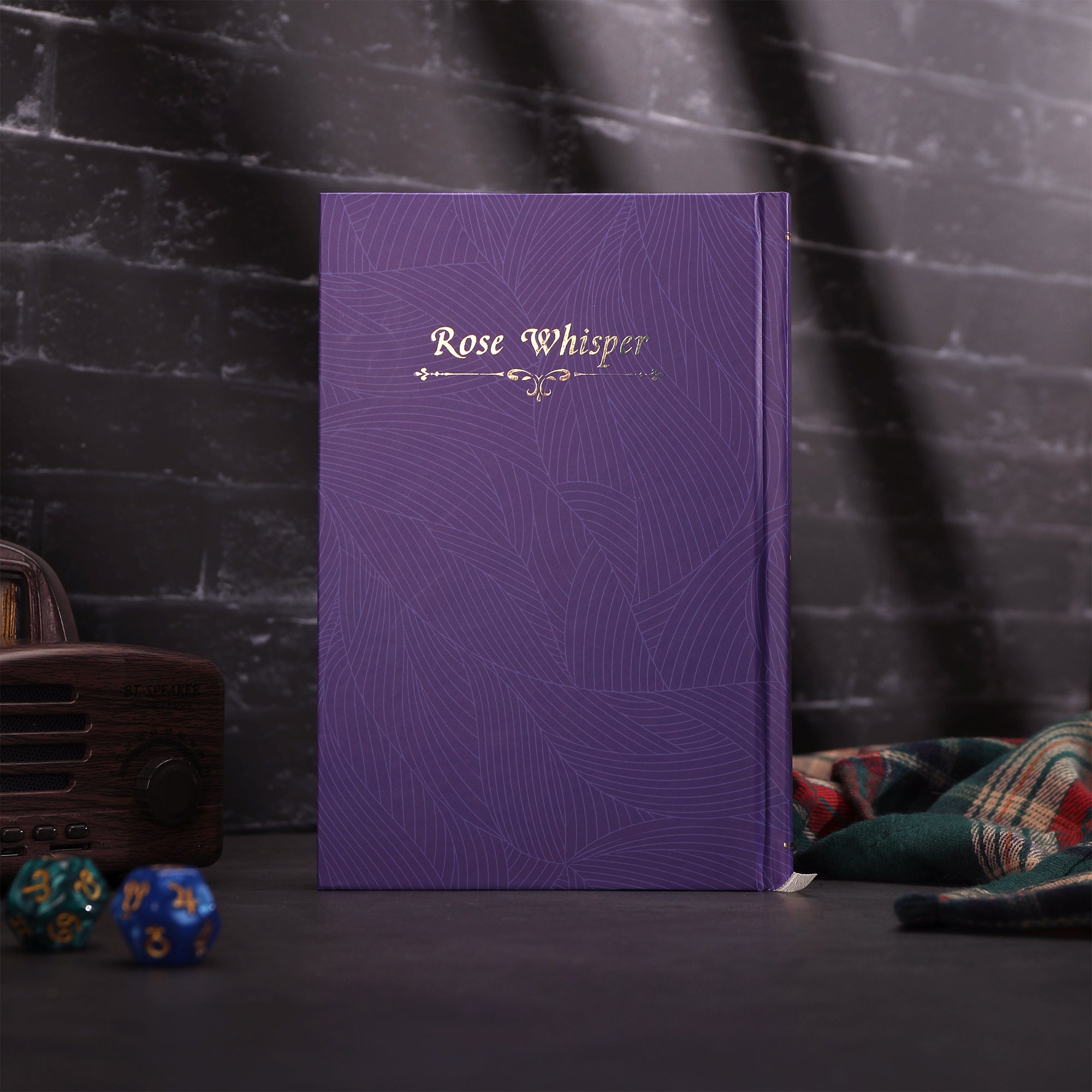 Rose Whisper Lined Notebook - Purple - Image 2