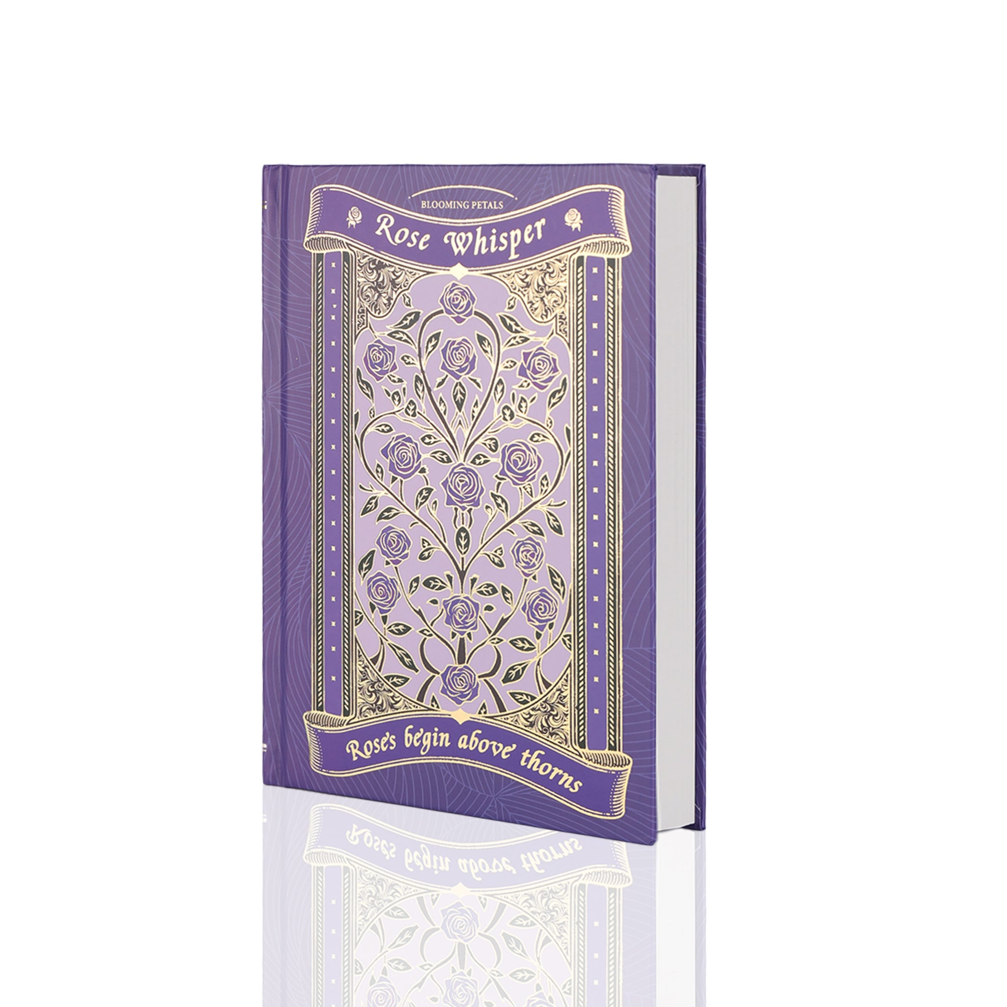 Rose Whisper Lined Notebook - Purple - Image 5