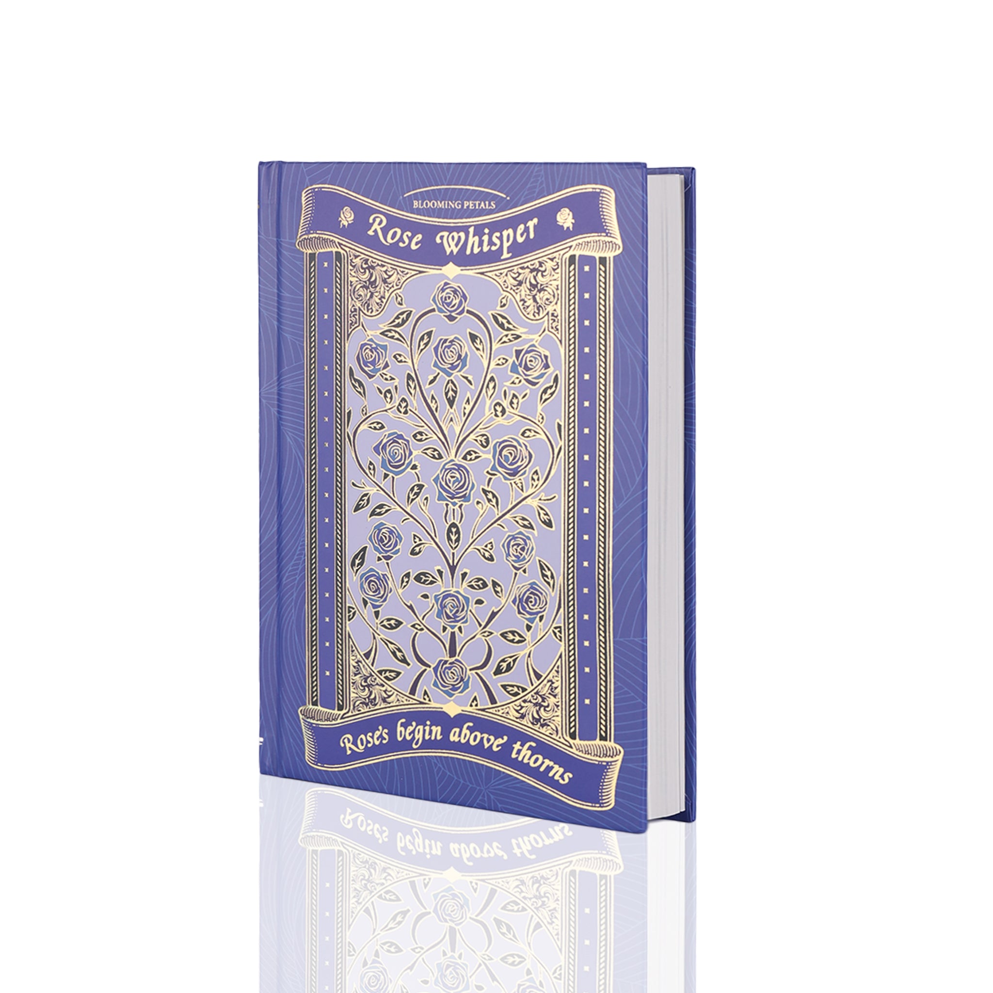 Rose Whisper Lined Notebook - Blue - Image 5