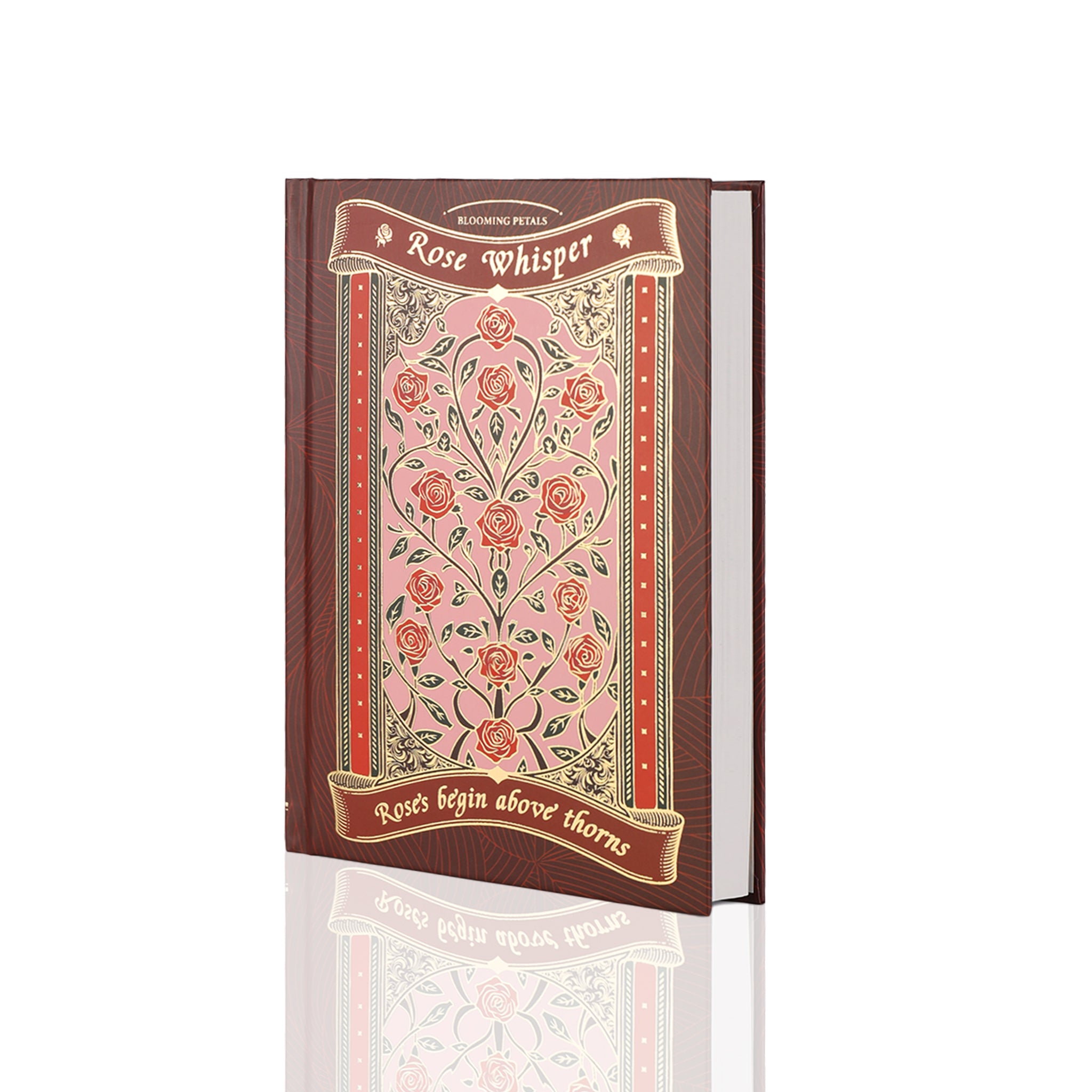 Rose Whisper Lined Notebook - Red - Image 5
