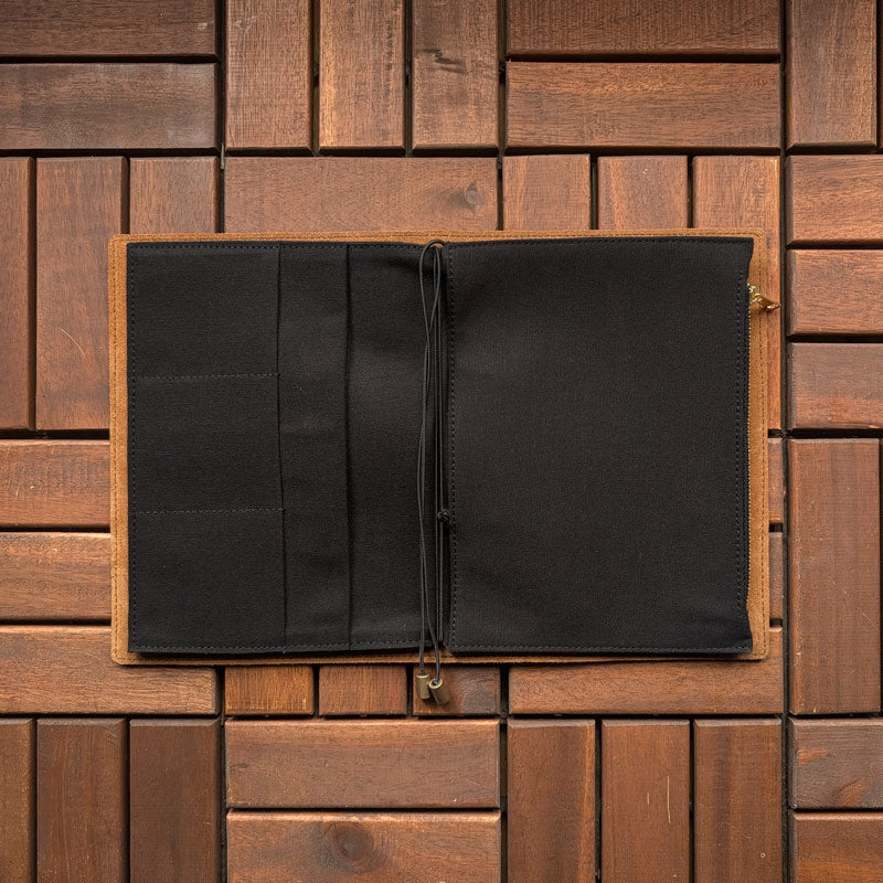 Charcoal Black Fabric Pocket Insert - A5 - Image 4