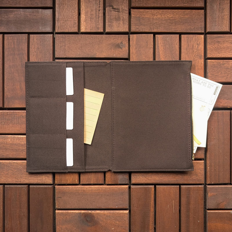 Dark Brown Fabric Pocket Insert - A5 - Image 2