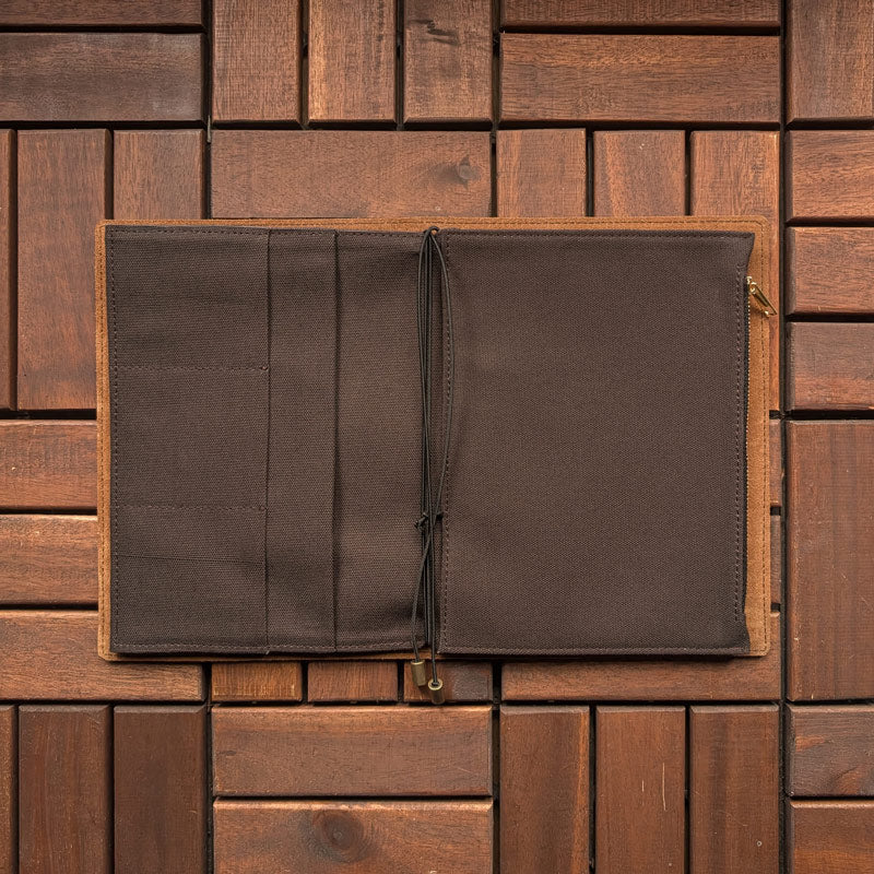 Dark Brown Fabric Pocket Insert - A5 - Image 4