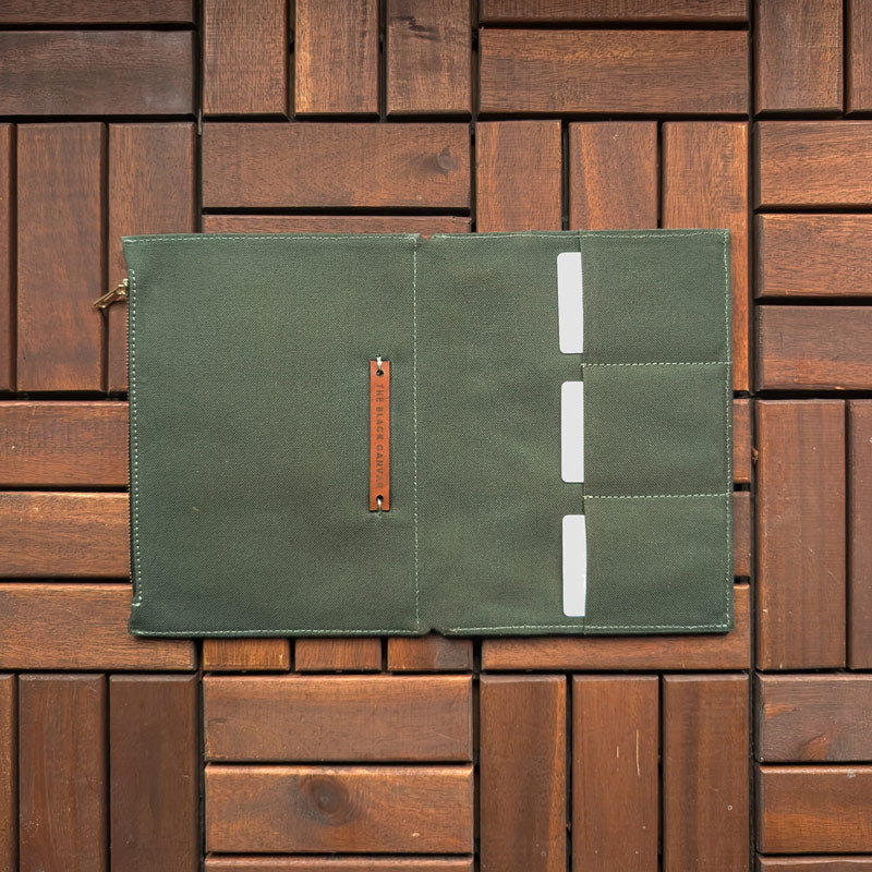 Forest Green Fabric Pocket Insert - A5