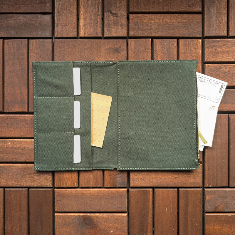 Forest Green Fabric Pocket Insert - A5 - Image 2