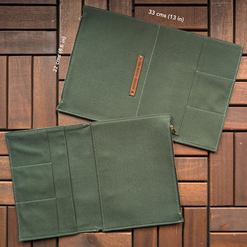 Forest Green Fabric Pocket Insert - A5 - Image 3