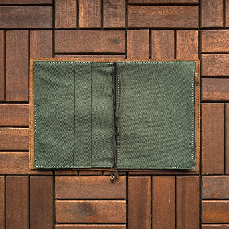 Forest Green Fabric Pocket Insert - A5 - Image 4