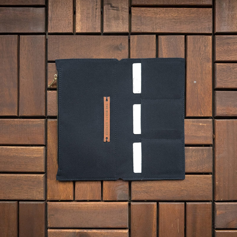 Navy Blue Fabric Pocket Insert - Slim