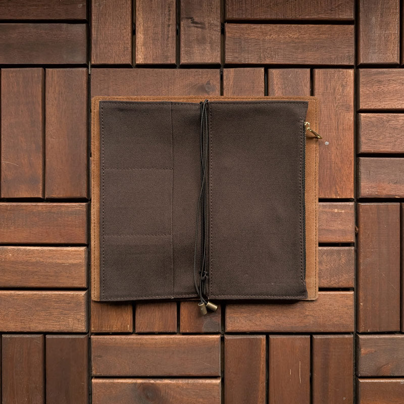 Dark Brown Fabric Pocket Insert - Slim - Image 4