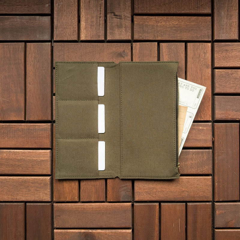 Olive Green Fabric Pocket Insert - Slim - Image 2