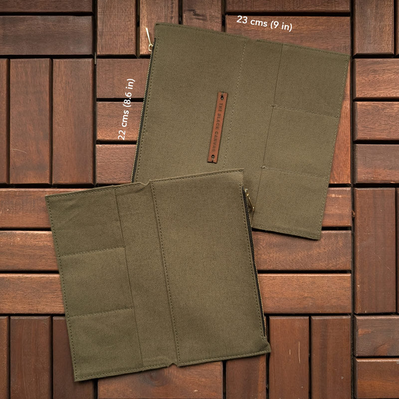 Olive Green Fabric Pocket Insert - Slim - Image 3