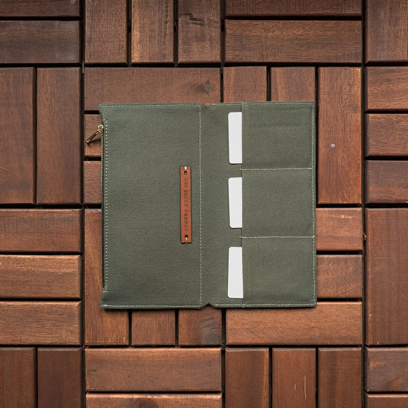 Forest Green Fabric Pocket Insert - Slim