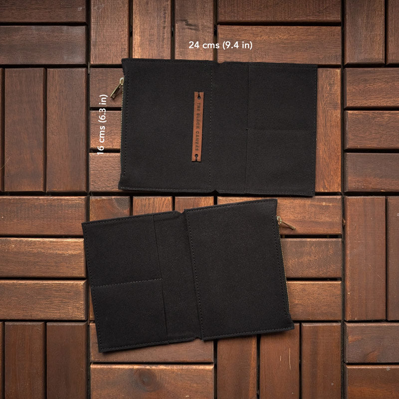 Charcoal Black Fabric Pocket Insert - A6 - Image 3